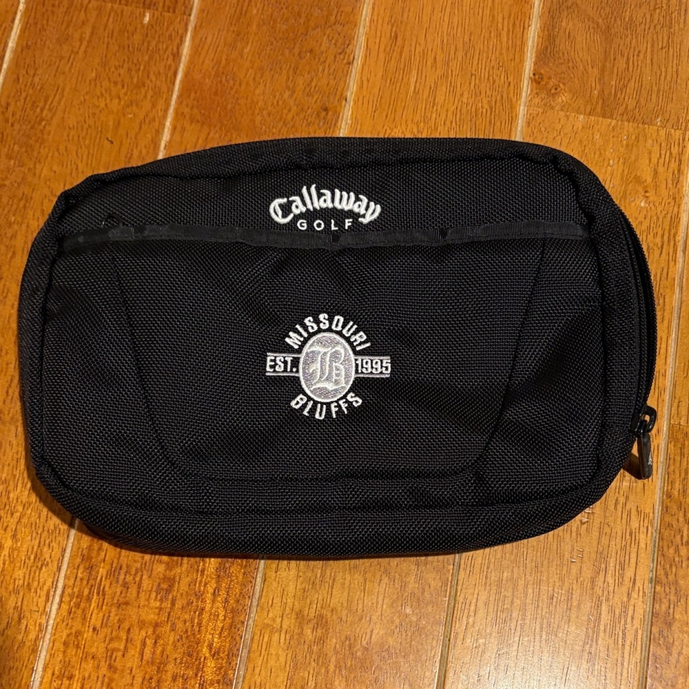 Callaway Black Toiletry Bag for golf or travel, like new! Ballistic material.